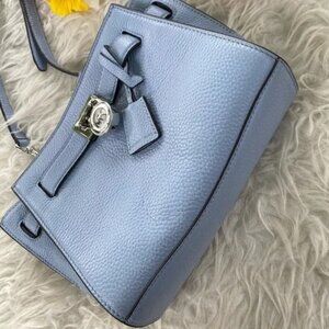 Michael Kors Hamilton Traveler Small Leather Satchel Crossbody Bag
